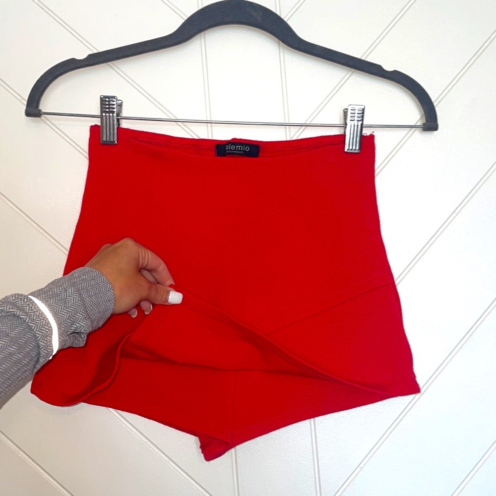 Red Mini Skort - Picture 3 of 5